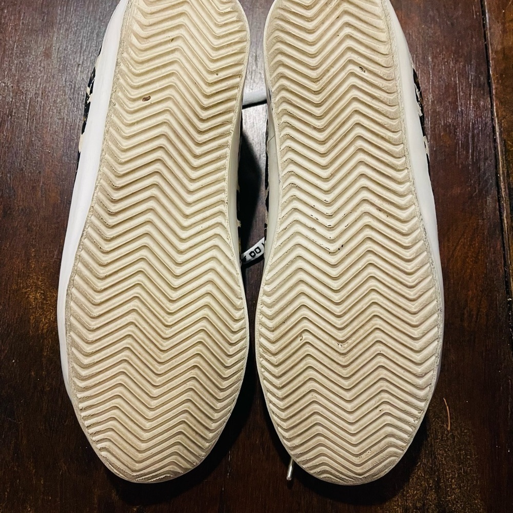 Zadig & Voltaire Leopard Print Sneakers with Gold and White Accents - Picture 3 of 5